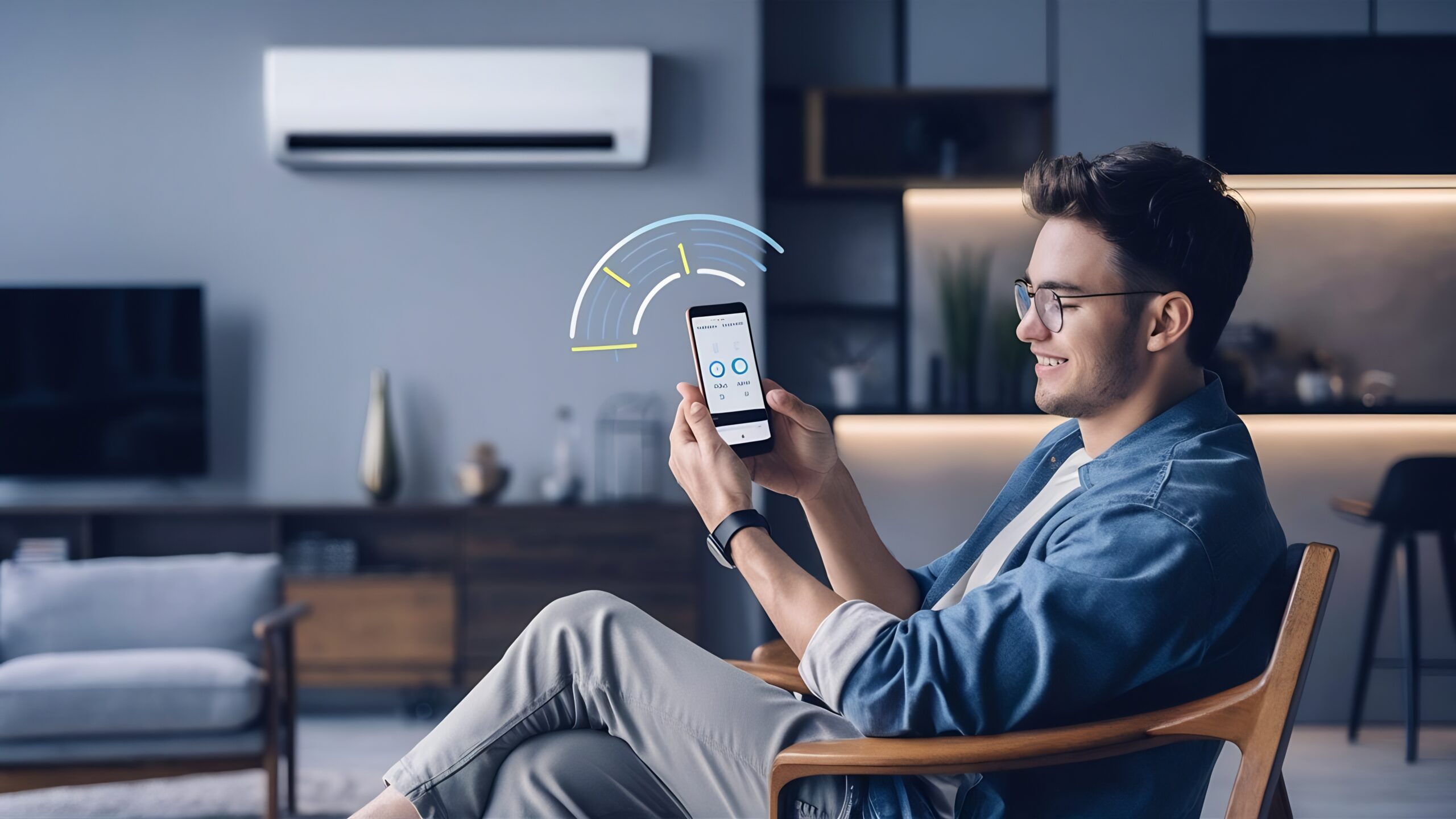 aer condiționat cu Wi-Fi pentru confort total