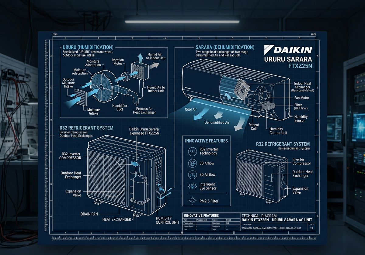 Aer condiționat Daikin Ururu Sarara FTXZ25N climatizare sibiu .jpeg