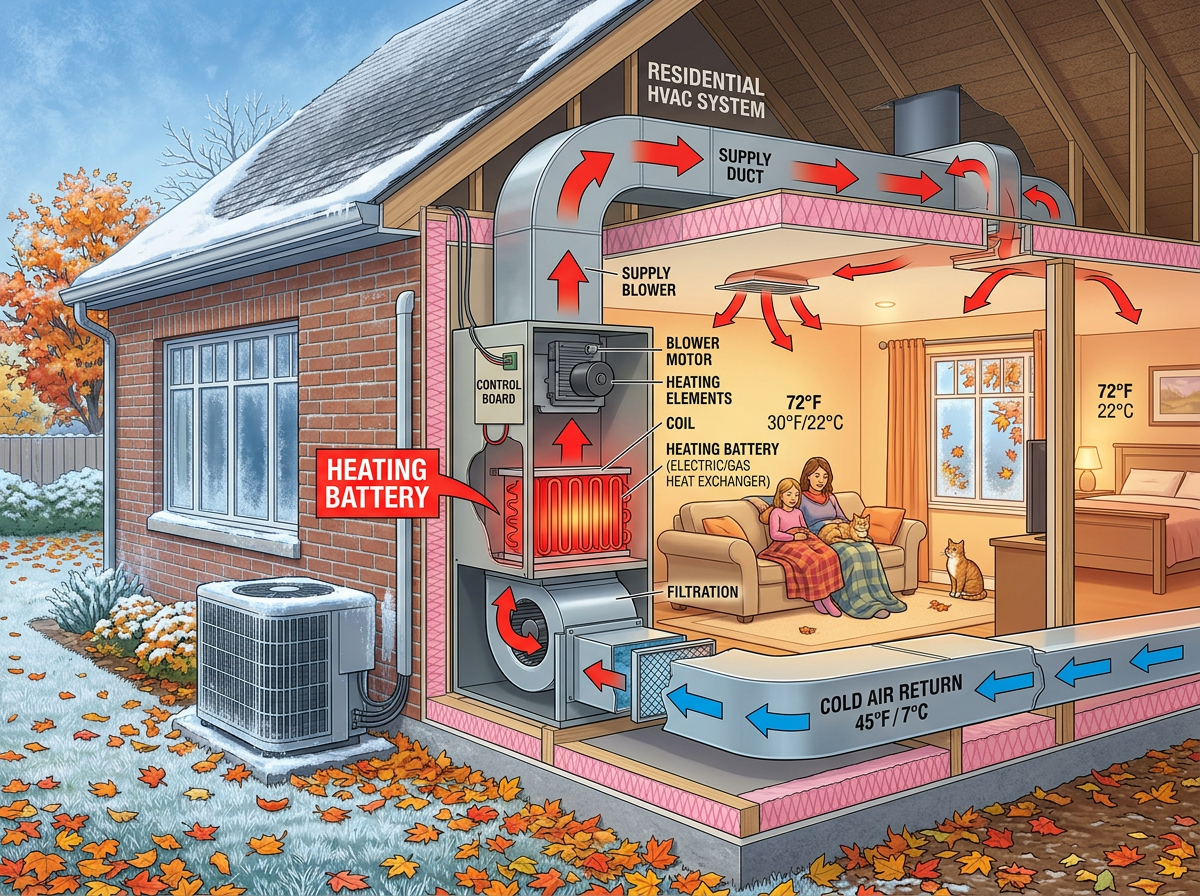 Baterii de încălzire în sisteme HVAC rol și importanță în sezonul rece